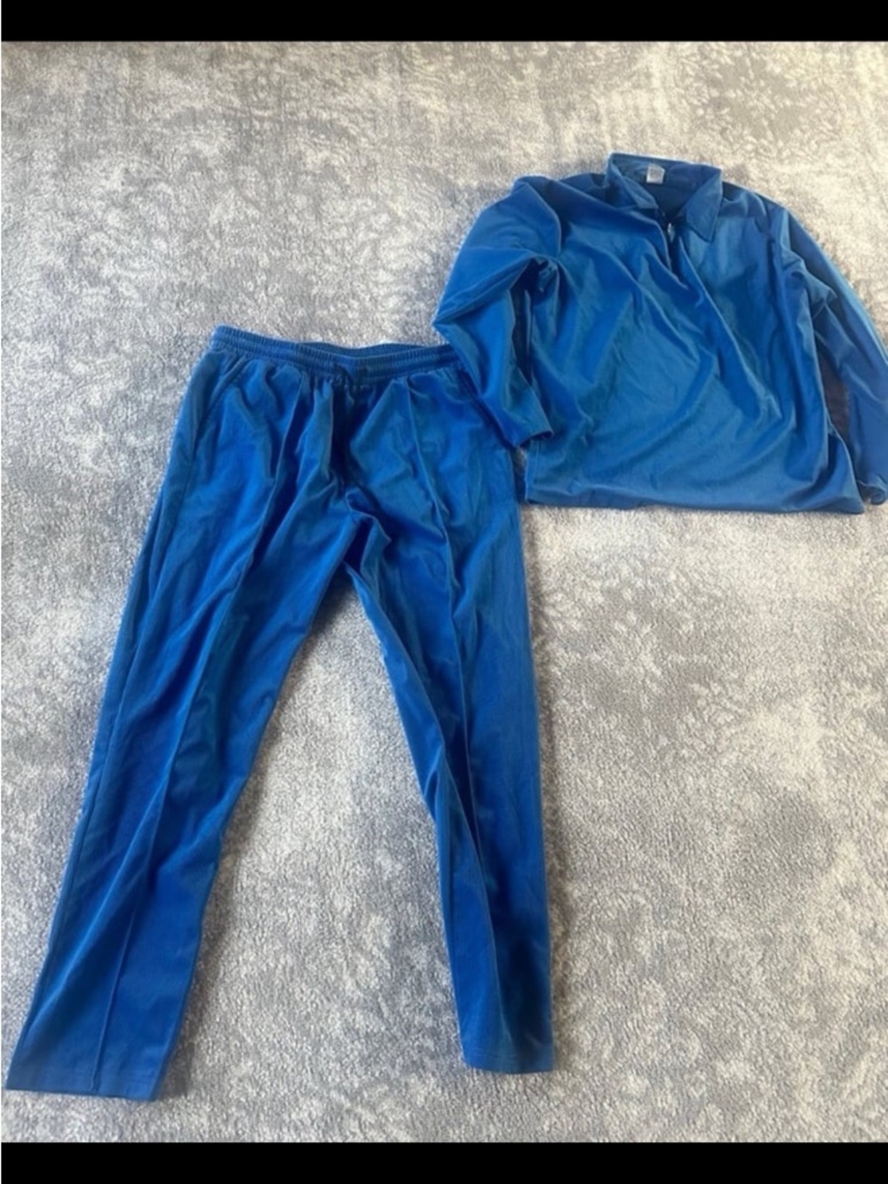 Electric Blue Track Set - Long Sleeve Top & Joggers